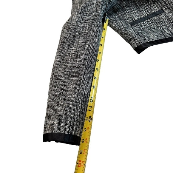 H&M Cropped Black White Blazer Size 8 - Picture 15 of 17
